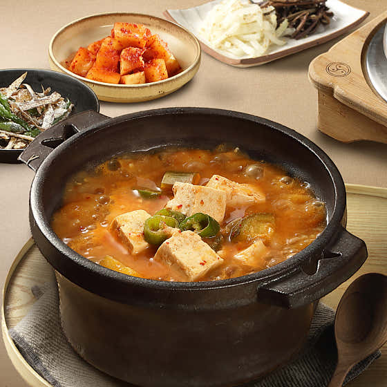 멸치 재래된장찌개 정식 메뉴 사진(네이버)