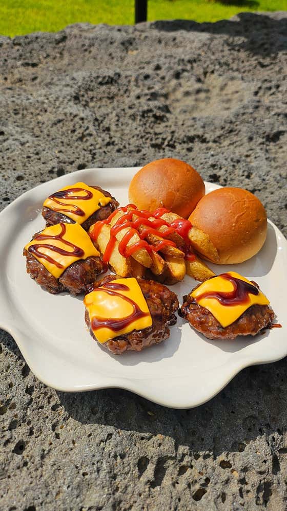 떡갈비 스테이크 (4p) 메뉴 사진(네이버)