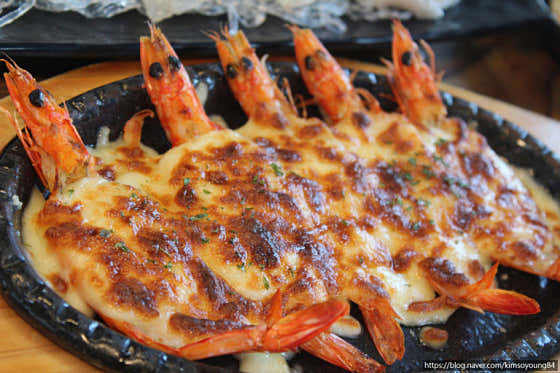 활새우 구이,회 메뉴 사진(네이버)