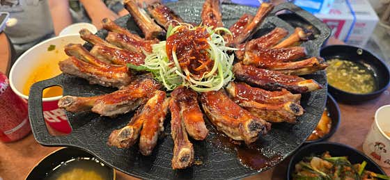 쪽갈비 메뉴 사진(네이버)