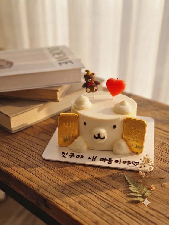 곰돌씨미니케이크 메뉴 사진(네이버)