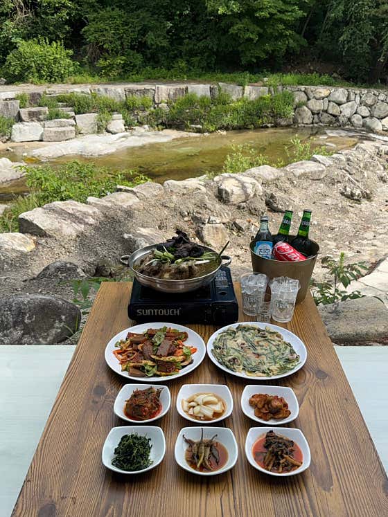 자연산능이닭백숙 메뉴 사진(네이버)