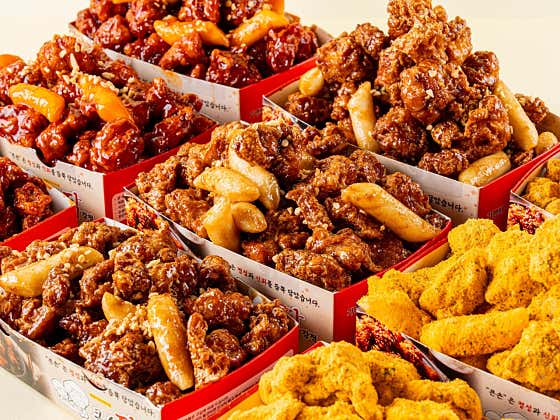 13가지 맛 순살닭강정 메뉴 사진(네이버)