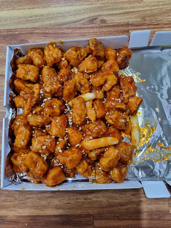 닭강정 메뉴 사진(네이버)