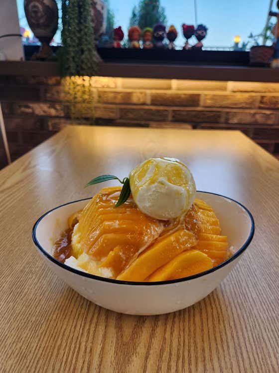 망고빙수 메뉴 사진(네이버)