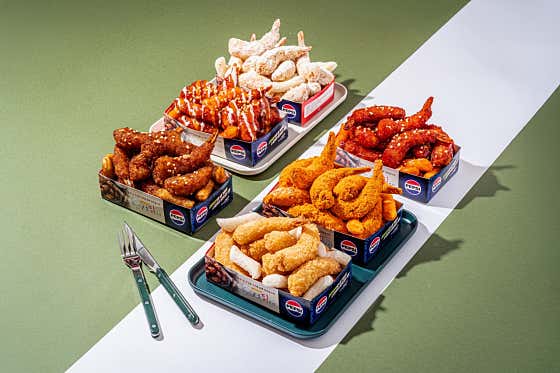 13가지 맛 Big 새우강정 메뉴 사진(네이버)