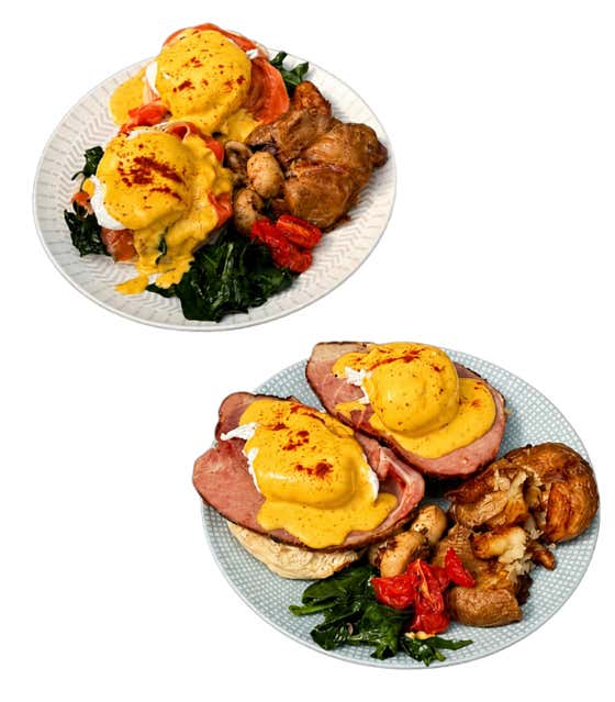 Eggs Benedict 메뉴 사진(네이버)