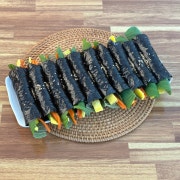 깻잎꼬마김밥 10줄 메뉴 사진(네이버)
