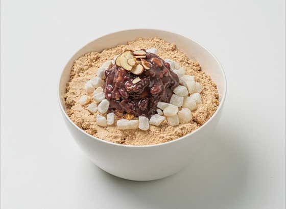 인절미눈꽃빙수 메뉴 사진(네이버)