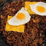 돌판 짜파게티 메뉴 사진(네이버)