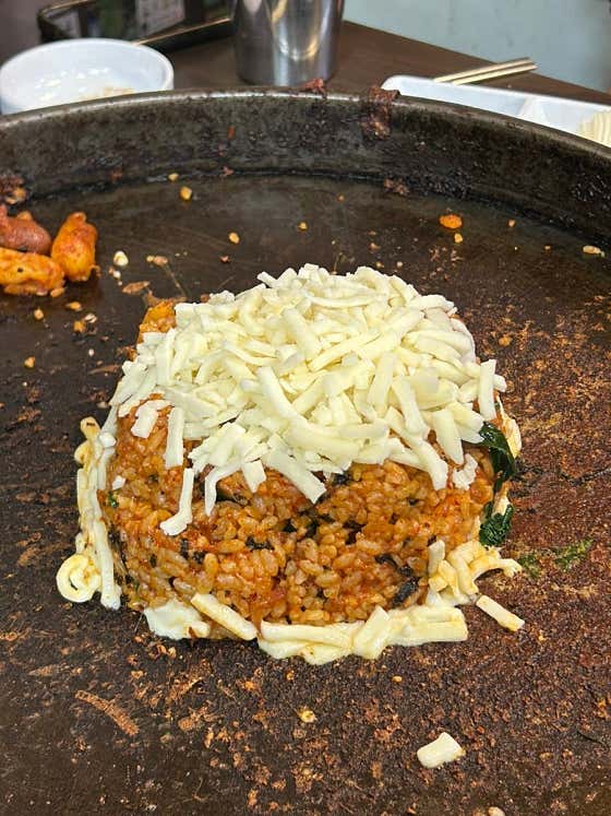 치즈 볶음밥 메뉴 사진(네이버)