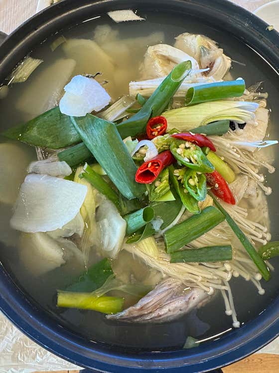 대구탕정식 메뉴 사진(네이버)