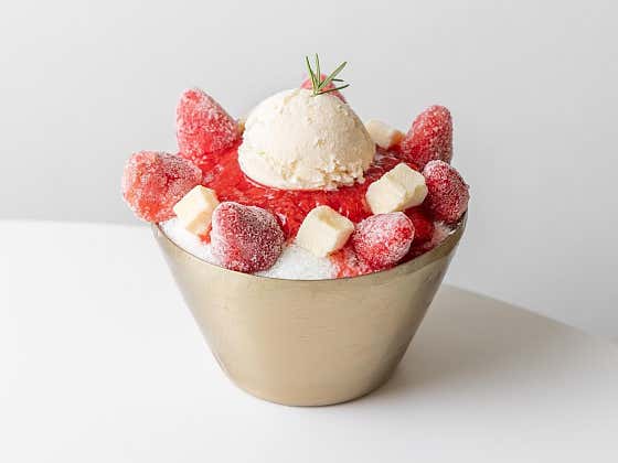 딸기빙수 메뉴 사진(네이버)