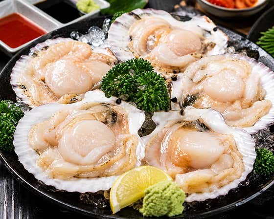 가리비회 메뉴 사진(네이버)