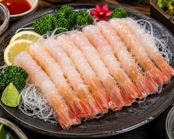 딱 새우회 메뉴 사진(네이버)
