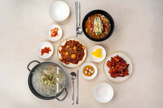 닭풀코스 한상 B코스 메뉴 사진(네이버)