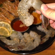 생새우회/머리버터구이(대)+김밥 메뉴 사진(네이버)