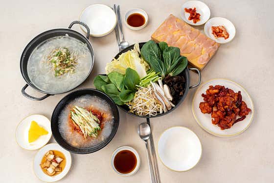 닭풀코스 한상 A코스 메뉴 사진(네이버)