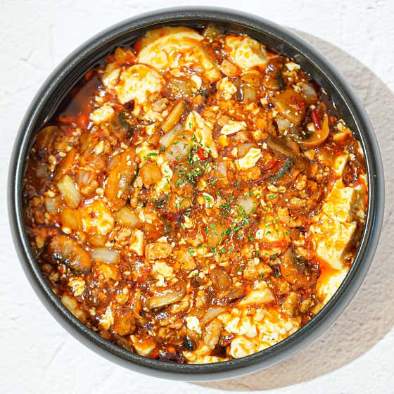 사천식 순두부 덮밥 메뉴 사진(네이버)