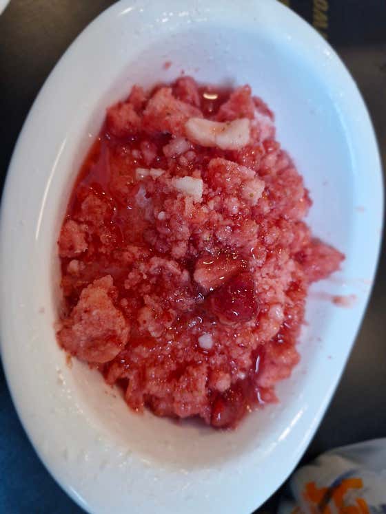 딸기빙수(2인) 메뉴 사진(네이버)