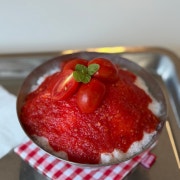 토마토빙수 메뉴 사진(네이버)