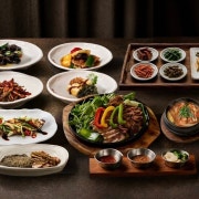 참나무장작 바베큐 한정식-문안상 메뉴 사진(네이버)