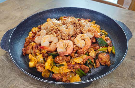 블랙타이거 닭갈비 대자 메뉴 사진(네이버)