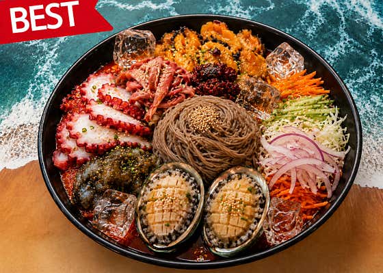 하와이 살얼음 해물물회 메뉴 사진(네이버)