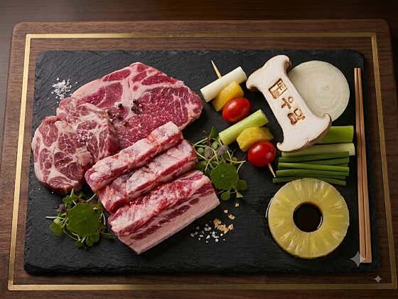 흑돼지세트 1 메뉴 사진(네이버)