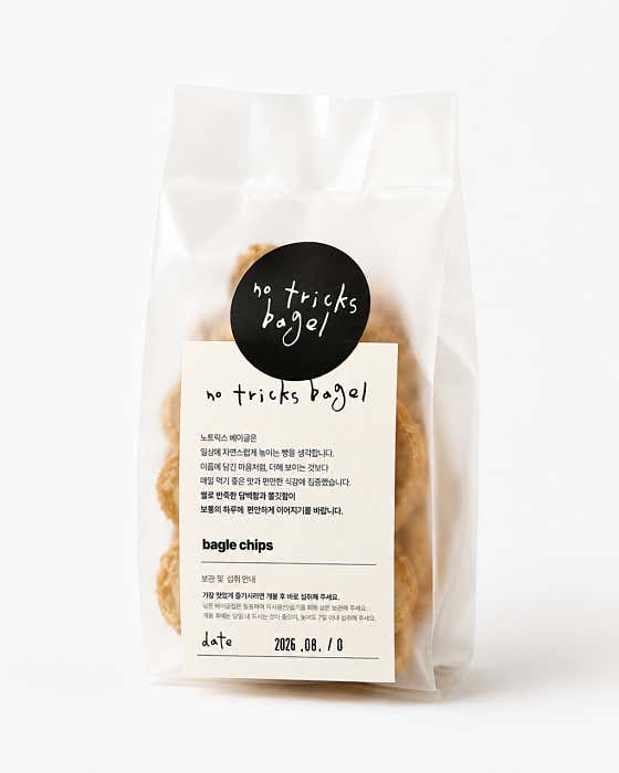 베이글 칩 메뉴 사진(네이버)