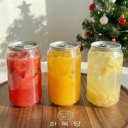 [실링캔 포장] 생과일 주스 메뉴 사진(네이버)