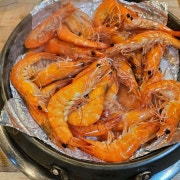 왕새우(대하)🦐소금구이/회 메뉴 사진(네이버)