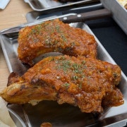 바베큐립 500g 메뉴 사진(네이버)