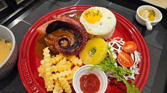 문어콩피떡갈비스테이크 메뉴 사진(네이버)