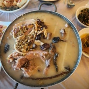 한방 능이 닭백숙 메뉴 사진(네이버)