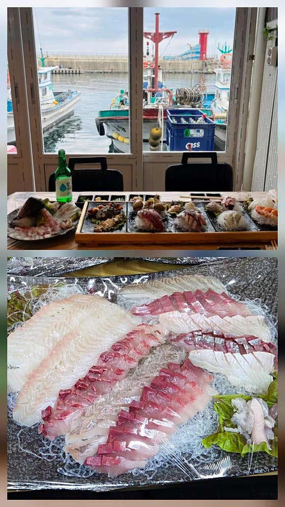 제철 모둠회 B세트 메뉴 사진(네이버)