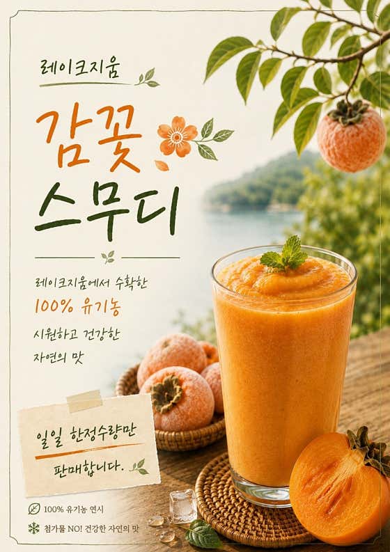 Special 감꽃스무디 메뉴 사진(네이버)