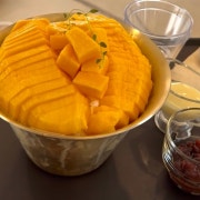 생망고빙수 메뉴 사진(네이버)