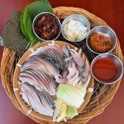 <제철메뉴> 고흥산 전어 회 메뉴 사진(네이버)