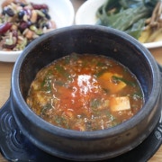 우삼겹된장찌개 메뉴 사진(네이버)
