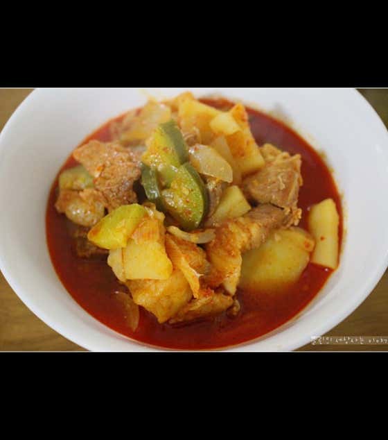 돼지짜글이 메뉴 사진(네이버)