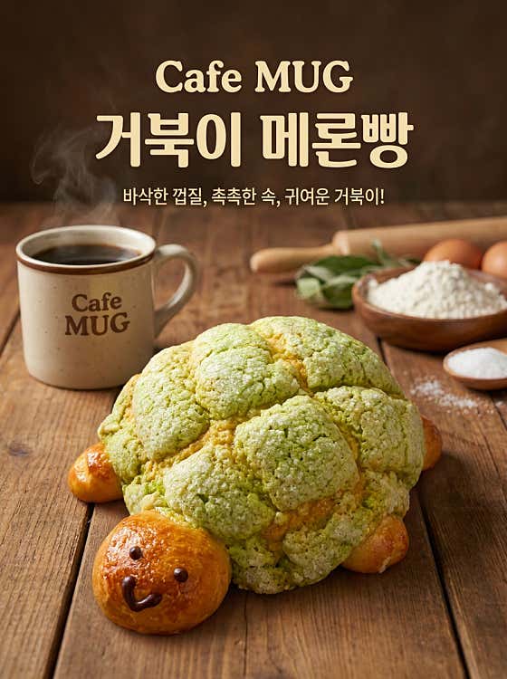 거북이메론빵 메뉴 사진(네이버)