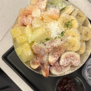 생과일빙수 메뉴 사진(네이버)