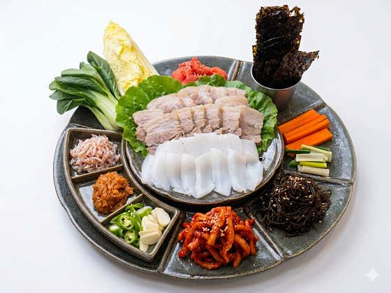 갑오징어수육보쌈 메뉴 사진(네이버)