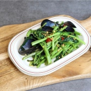 공심채조개볶음 메뉴 사진(네이버)