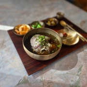 지리산흑돼지온국수 메뉴 사진(네이버)
