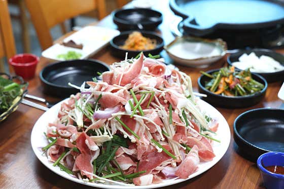 산더미 오리차돌구이 메뉴 사진(네이버)