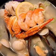 일본식 조개술찜 메뉴 사진(네이버)