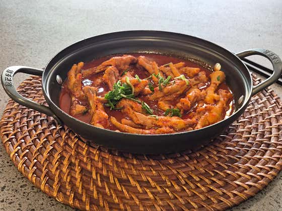 국물닭발 메뉴 사진(네이버)
