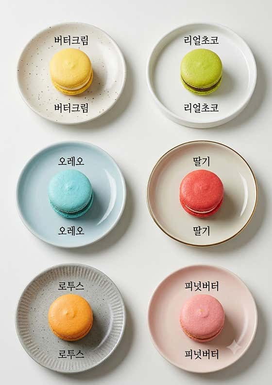 마카롱 메뉴 사진(네이버)
